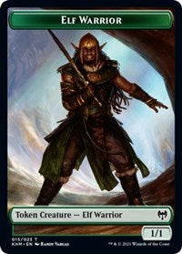 Elf Warrior // Koma's Coil Double-Sided Token [Kaldheim Tokens] | Gear Gaming Fayetteville