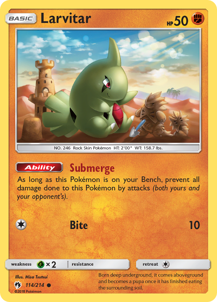 Larvitar (114/214) [Sun & Moon: Lost Thunder] | Gear Gaming Fayetteville