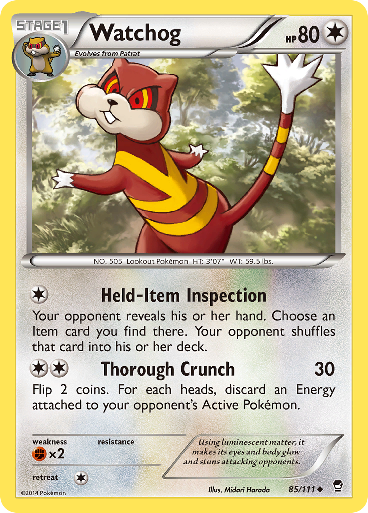 Watchog (85/111) [XY: Furious Fists] | Gear Gaming Fayetteville