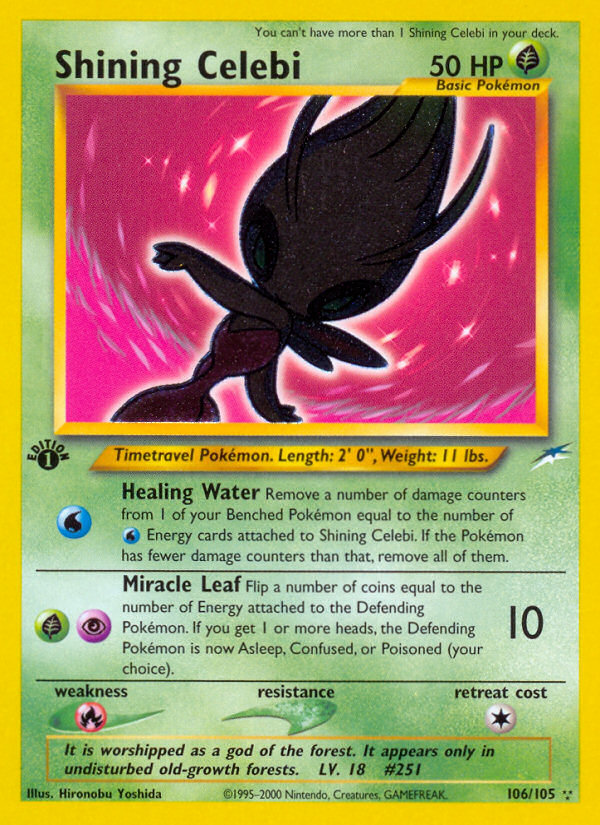 Shining Celebi (106/105) [Neo Destiny 1st Edition] | Gear Gaming Fayetteville