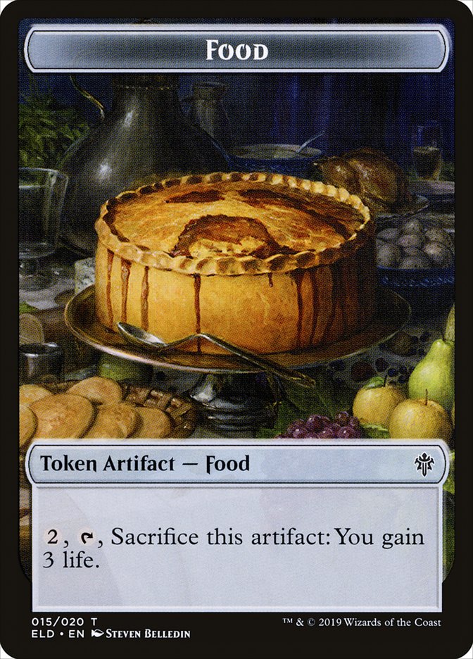 Rat // Food (15) Double-Sided Token [Throne of Eldraine Tokens] | Gear Gaming Fayetteville