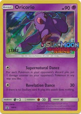 Oricorio (SM19) (Staff Prerelease Promo) [Sun & Moon: Black Star Promos] | Gear Gaming Fayetteville