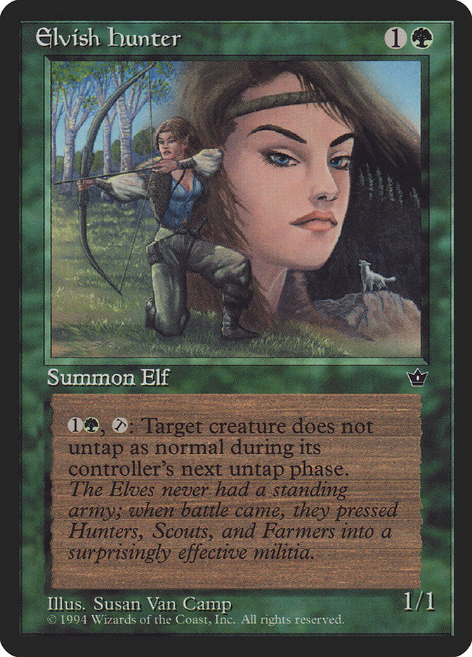 Elvish Hunter (Susan Van Camp) [Fallen Empires] | Gear Gaming Fayetteville