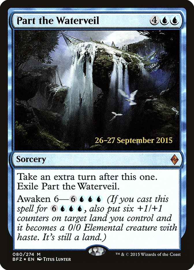 Part the Waterveil [Battle for Zendikar Prerelease Promos] | Gear Gaming Fayetteville