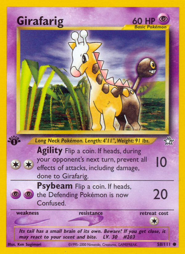 Girafarig (58/111) [Neo Genesis 1st Edition] | Gear Gaming Fayetteville