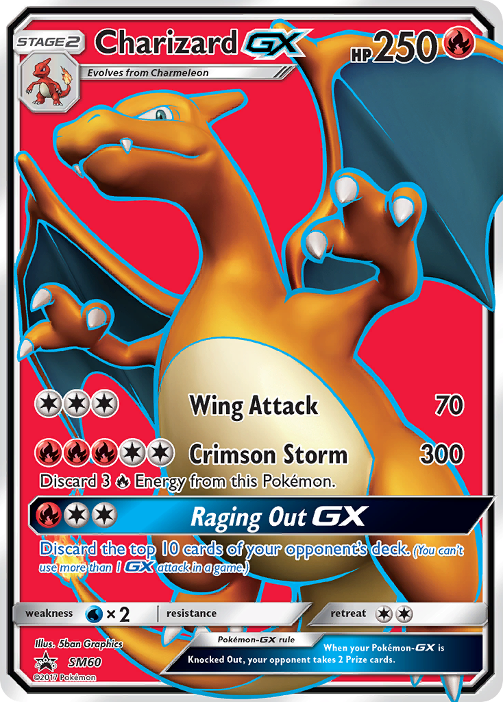 Charizard GX (SM60) (Jumbo Card) [Sun & Moon: Black Star Promos] | Gear Gaming Fayetteville