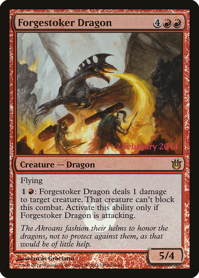 Forgestoker Dragon [Born of the Gods Prerelease Promos] | Gear Gaming Fayetteville