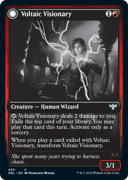 Voltaic Visionary // Volt-Charged Berserker [Innistrad: Double Feature] | Gear Gaming Fayetteville