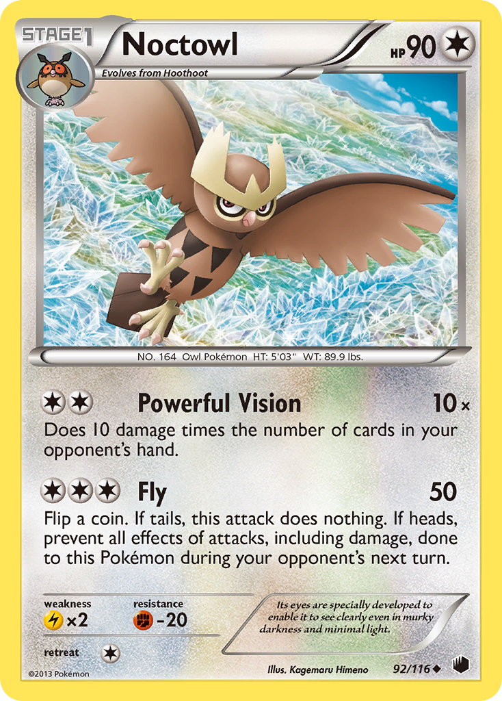 Noctowl (92/116) [Black & White: Plasma Freeze] | Gear Gaming Fayetteville