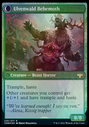 Ulvenwald Oddity // Ulvenwald Behemoth [Innistrad: Crimson Vow Prerelease Promos] | Gear Gaming Fayetteville