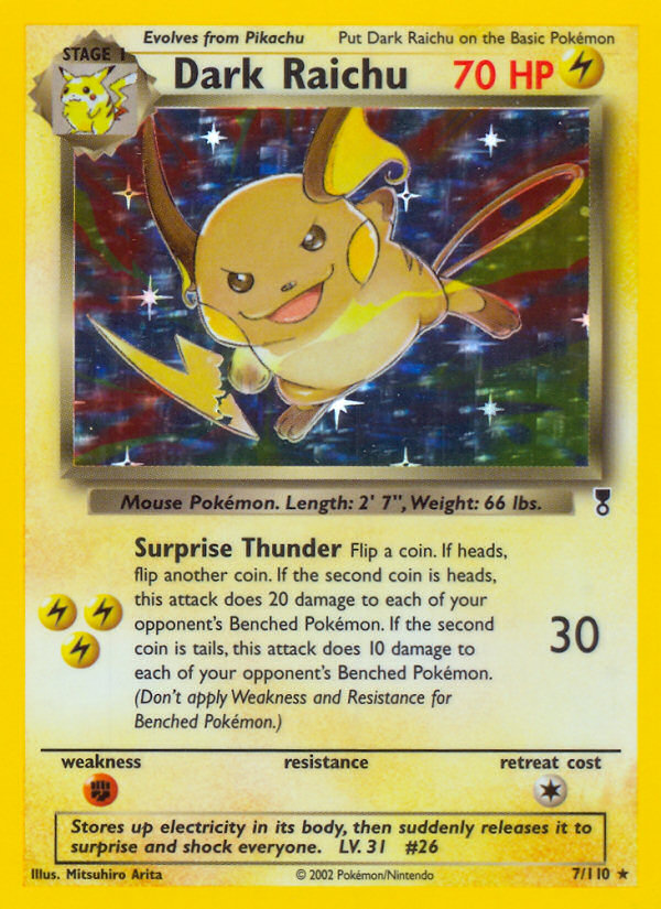 Dark Raichu (7/110) [Legendary Collection] | Gear Gaming Fayetteville