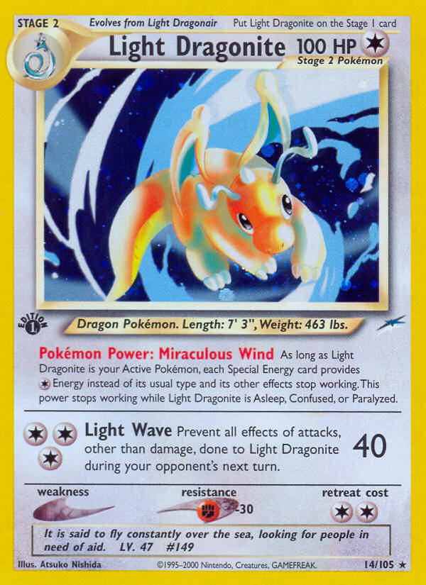 Light Dragonite (14/105) [Neo Destiny 1st Edition] | Gear Gaming Fayetteville