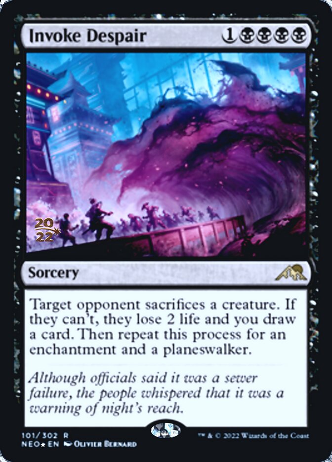Invoke Despair [Kamigawa: Neon Dynasty Prerelease Promos] | Gear Gaming Fayetteville