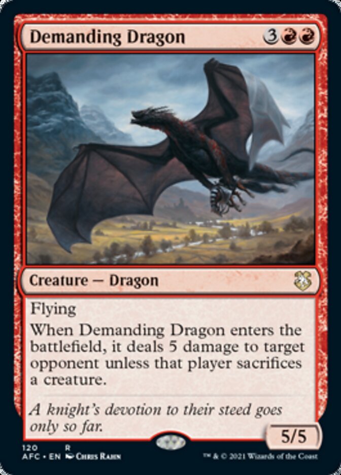 Demanding Dragon [Dungeons & Dragons: Adventures in the Forgotten Realms Commander] | Gear Gaming Fayetteville