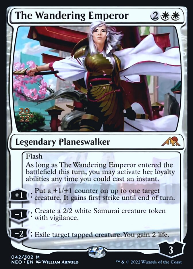 The Wandering Emperor [Kamigawa: Neon Dynasty Prerelease Promos] | Gear Gaming Fayetteville