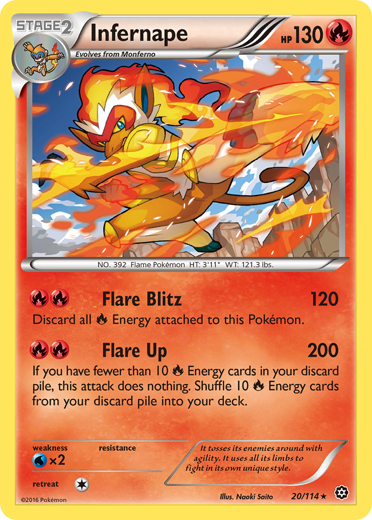 Infernape (20/114) [XY: Steam Siege] | Gear Gaming Fayetteville