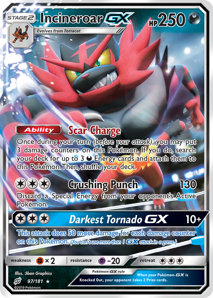 Incineroar GX (97/181) [Sun & Moon: Team Up] | Gear Gaming Fayetteville