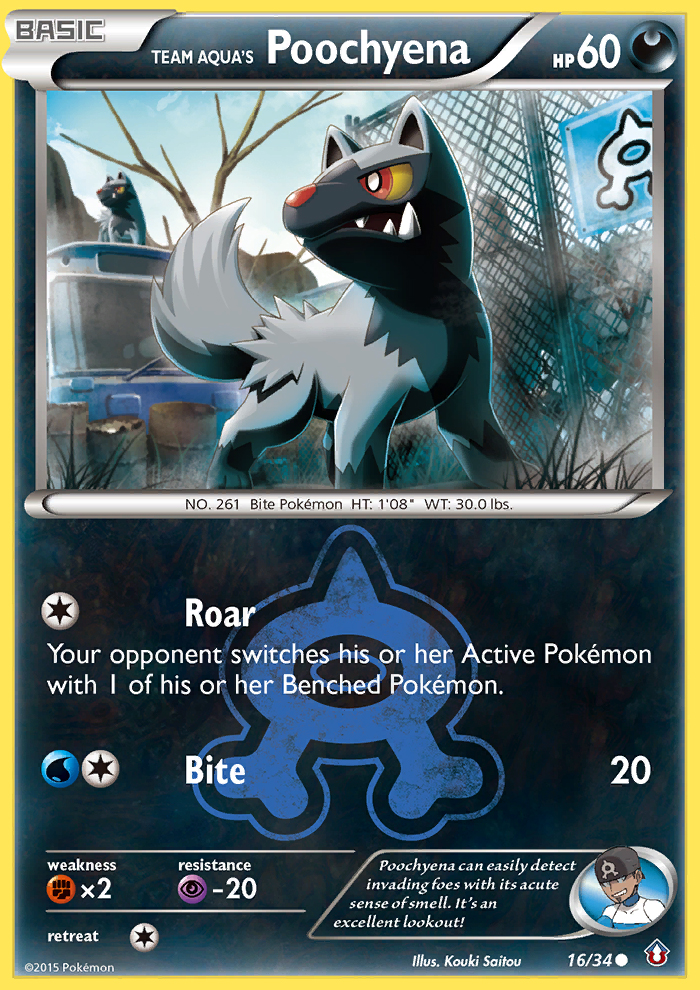 Team Aqua's Poochyena (16/34) [XY: Double Crisis] | Gear Gaming Fayetteville