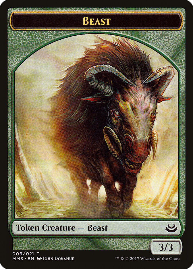 Beast Token (009/021) [Modern Masters 2017 Tokens] | Gear Gaming Fayetteville