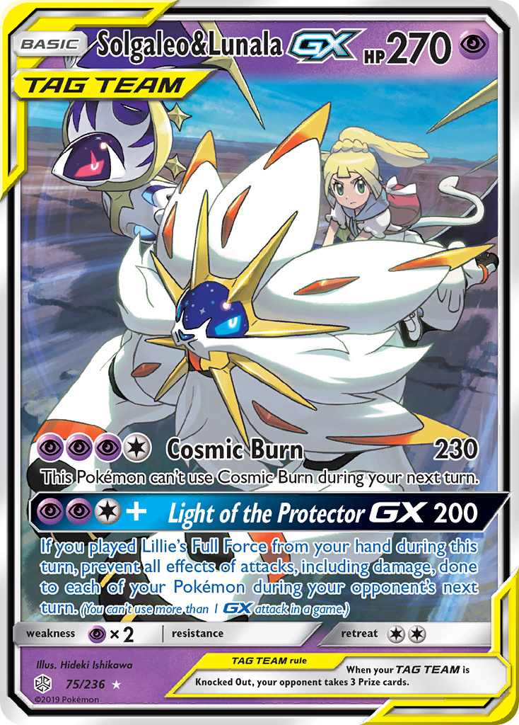 Solgaleo & Lunala GX (75/236) [Sun & Moon: Cosmic Eclipse] | Gear Gaming Fayetteville