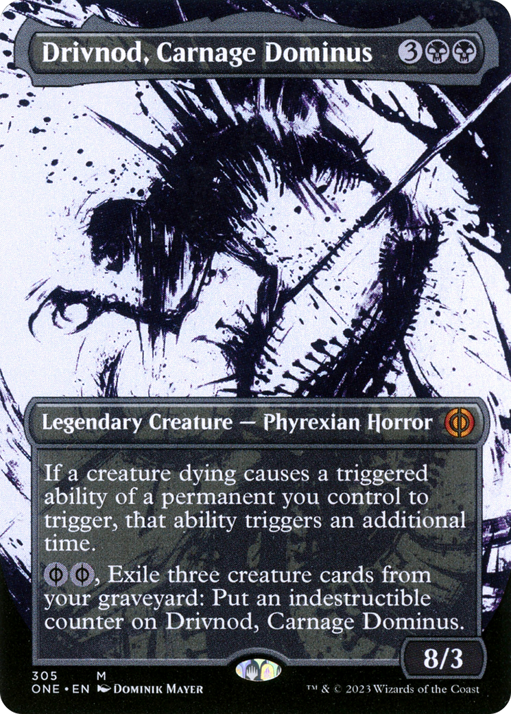 Drivnod, Carnage Dominus (Borderless Ichor) [Phyrexia: All Will Be One] | Gear Gaming Fayetteville