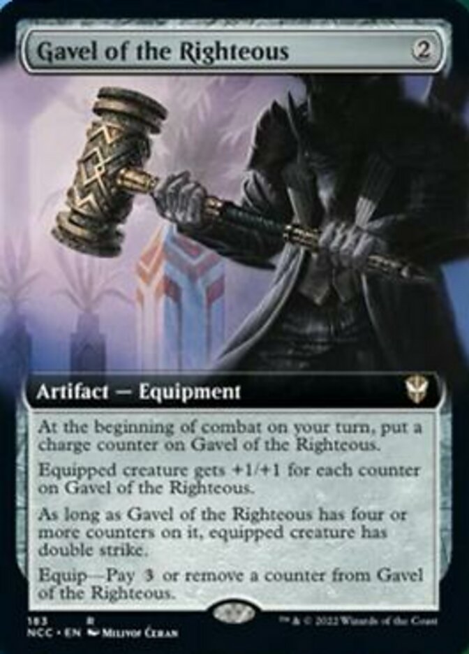 Gavel of the Righteous (Extended Art) [Streets of New Capenna Commander] | Gear Gaming Fayetteville