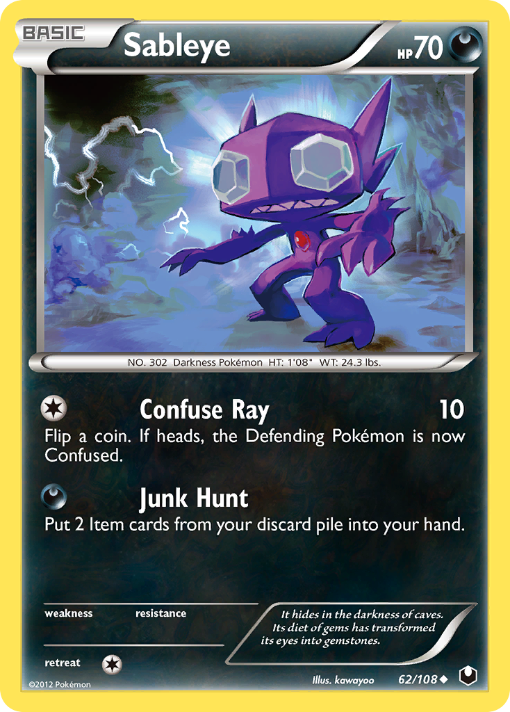 Sableye (62/108) [Black & White: Dark Explorers] | Gear Gaming Fayetteville