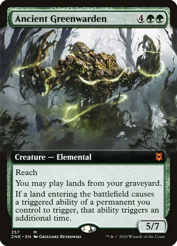 Ancient Greenwarden (Extended Art) [Zendikar Rising] | Gear Gaming Fayetteville