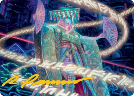Satsuki, the Living Lore Art Card (Gold-Stamped Signature) [Kamigawa: Neon Dynasty Art Series] | Gear Gaming Fayetteville