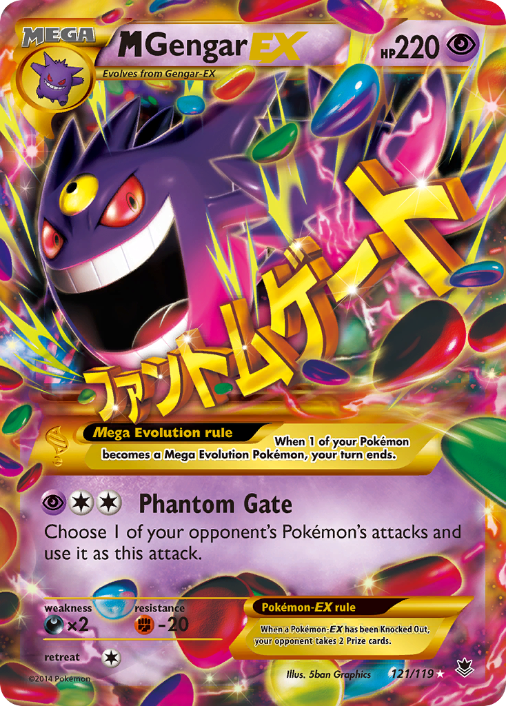 M Gengar EX (121/119) [XY: Phantom Forces] | Gear Gaming Fayetteville