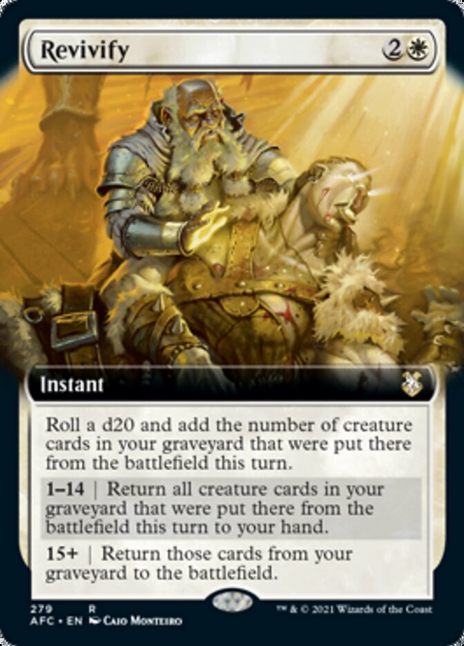 Revivify (Extended Art) [Dungeons & Dragons: Adventures in the Forgotten Realms Commander] | Gear Gaming Fayetteville