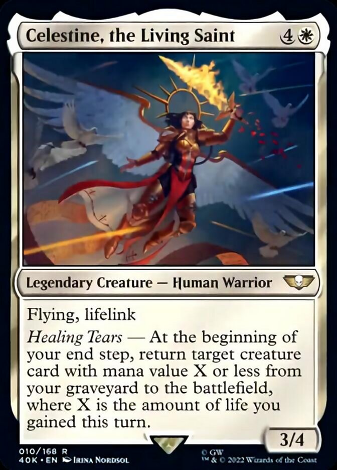 Celestine, the Living Saint (Surge Foil) [Warhammer 40,000] | Gear Gaming Fayetteville