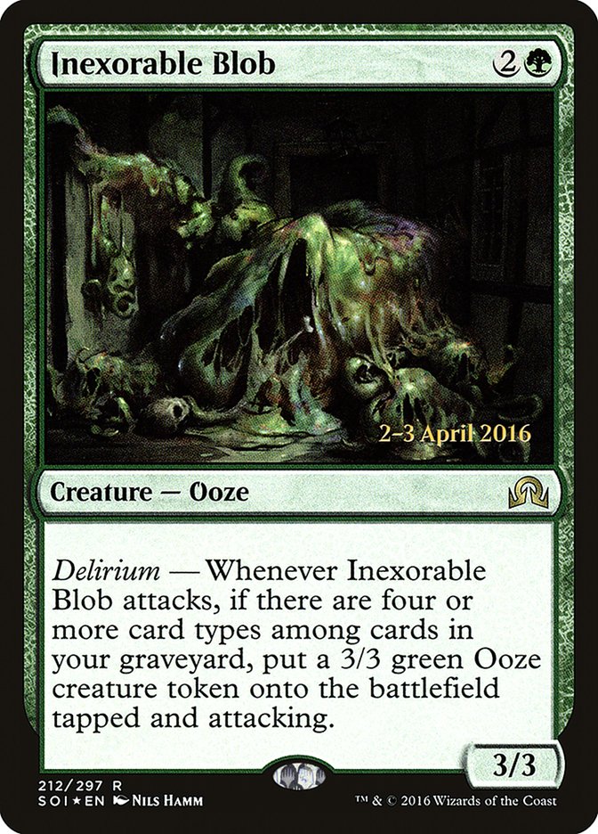 Inexorable Blob [Shadows over Innistrad Prerelease Promos] | Gear Gaming Fayetteville
