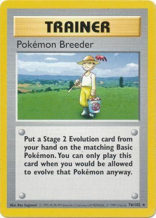 Pokemon Breeder (76/102) [Base Set Shadowless Unlimited] | Gear Gaming Fayetteville