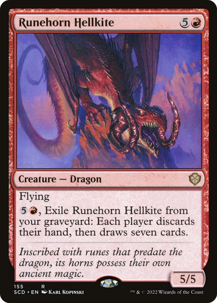 Runehorn Hellkite [Starter Commander Decks] | Gear Gaming Fayetteville