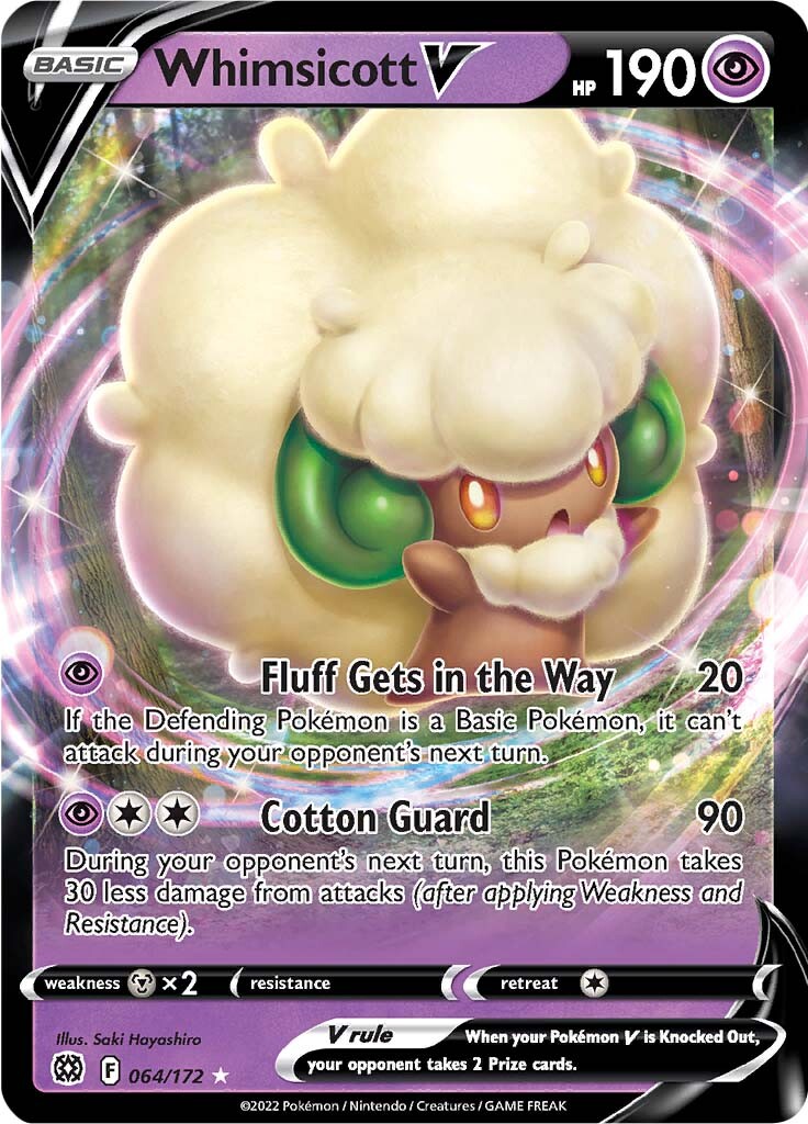 Whimsicott V (064/172) [Sword & Shield: Brilliant Stars] | Gear Gaming Fayetteville