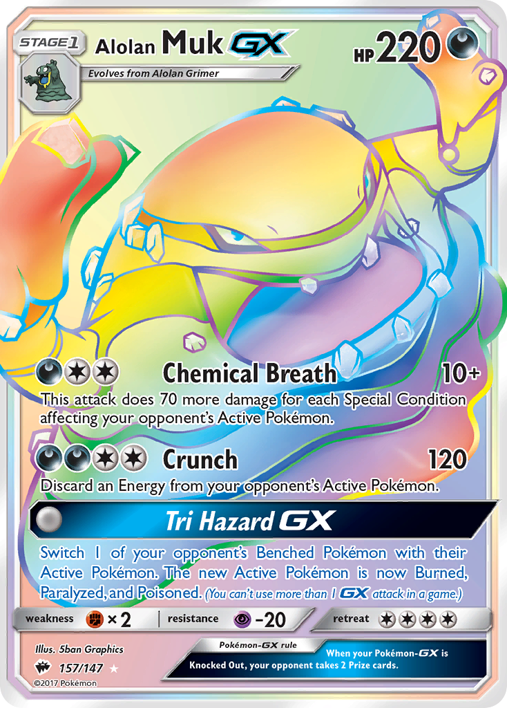 Alolan Muk GX (157/147) [Sun & Moon: Burning Shadows] | Gear Gaming Fayetteville