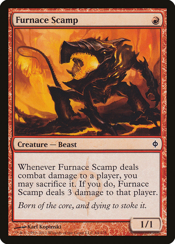 Furnace Scamp [New Phyrexia] | Gear Gaming Fayetteville