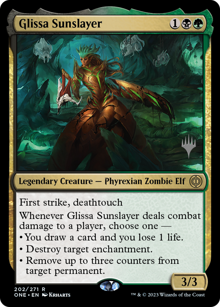 Glissa Sunslayer (Promo Pack) [Phyrexia: All Will Be One Promos] | Gear Gaming Fayetteville