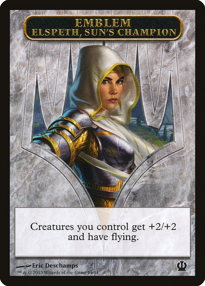 Elspeth, Sun's Champion Emblem [Theros Tokens] | Gear Gaming Fayetteville