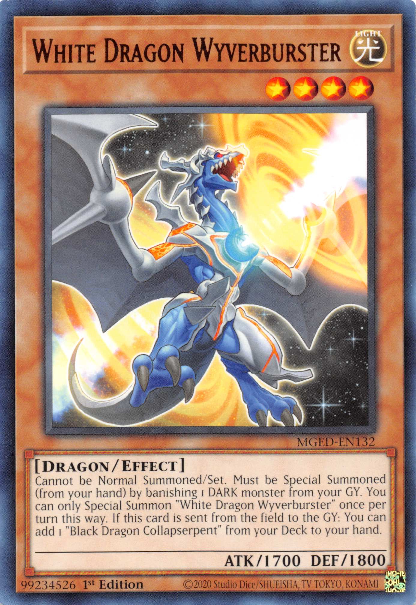 White Dragon Wyverburster [MGED-EN132] Rare | Gear Gaming Fayetteville