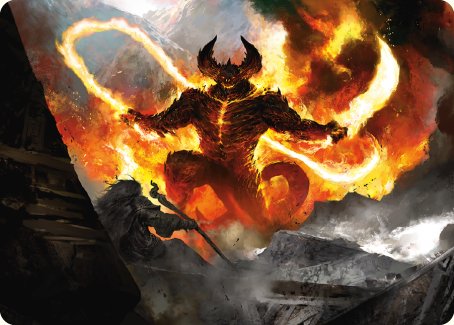 The Balrog, Flame of Udun Art Card [The Lord of the Rings: Tales of Middle-earth Art Series] | Gear Gaming Fayetteville