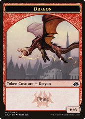 Dragon // Goblin Double-Sided Token [Ravnica Allegiance Guild Kit Tokens] | Gear Gaming Fayetteville