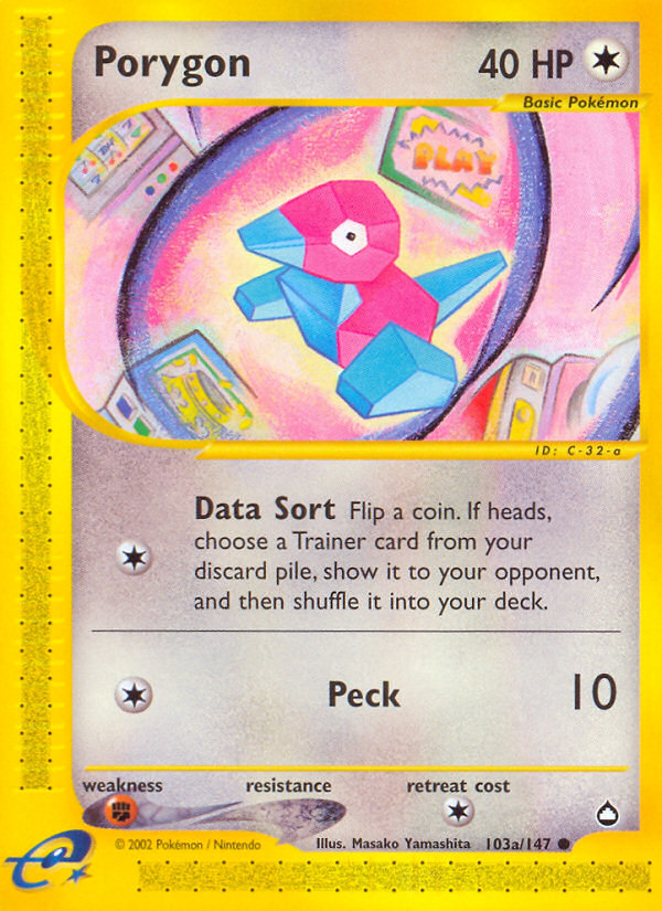 Porygon (103a/147) [Aquapolis] | Gear Gaming Fayetteville