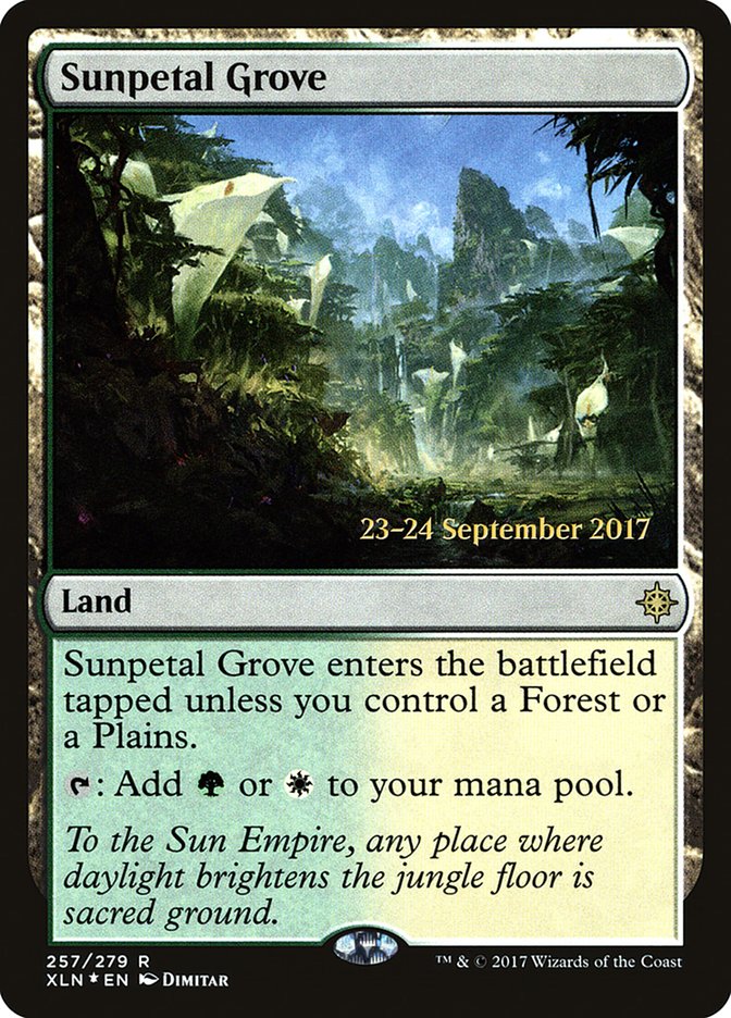 Sunpetal Grove [Ixalan Prerelease Promos] | Gear Gaming Fayetteville