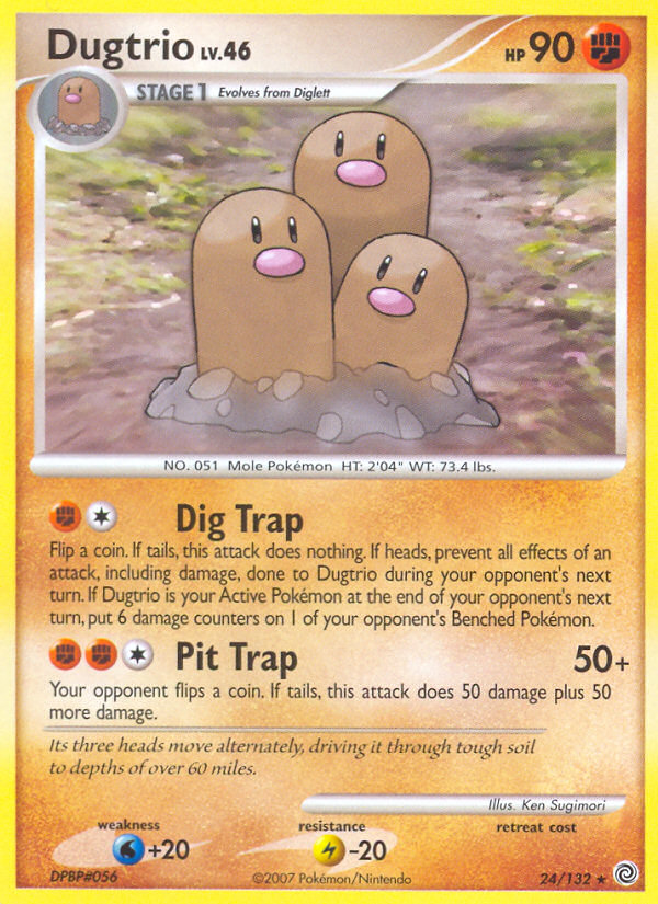 Dugtrio (24/132) [Diamond & Pearl: Secret Wonders] | Gear Gaming Fayetteville