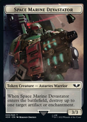 Soldier (002) // Space Marine Devastator Double-Sided Token [Warhammer 40,000 Tokens] | Gear Gaming Fayetteville