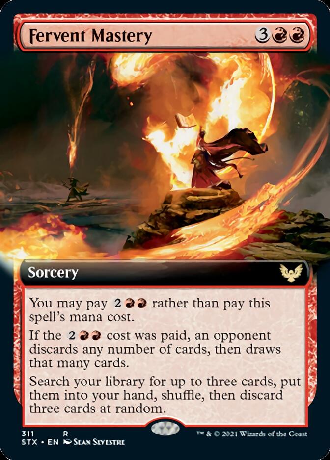 Fervent Mastery (Extended Art) [Strixhaven: School of Mages] | Gear Gaming Fayetteville