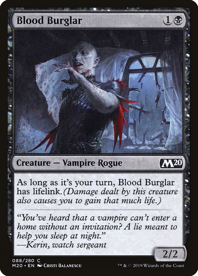 Blood Burglar [Core Set 2020] | Gear Gaming Fayetteville