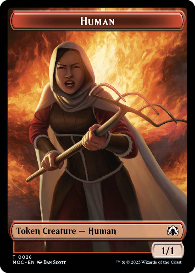 Tentacle // Human (26) Double-Sided Token [March of the Machine Commander Tokens] | Gear Gaming Fayetteville